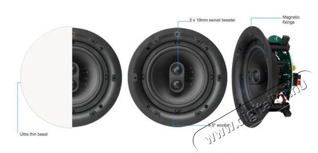 Q Acoustics QI1150 (QI65CST) beépíthető hangsugárzó /pár  Audio-Video / Hifi / Multimédia - Hangfal - Hangfalszett - Beépíthető hangsugárzó - 292255