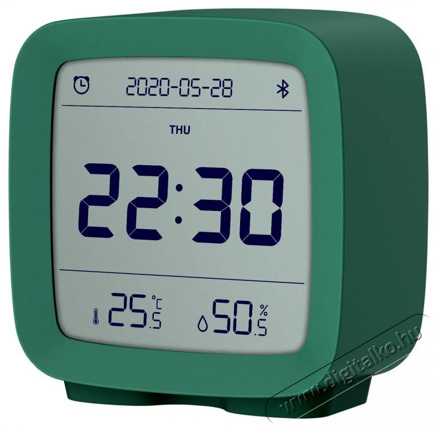 QINGPING  Bluetooth Alarm clock (Temperature & RH monitor) - green H&aacute;ztart&aacute;s / Otthon / K&uuml;lt&eacute;r - &Oacute;ra - &Eacute;bresztő&oacute;ra - 519605