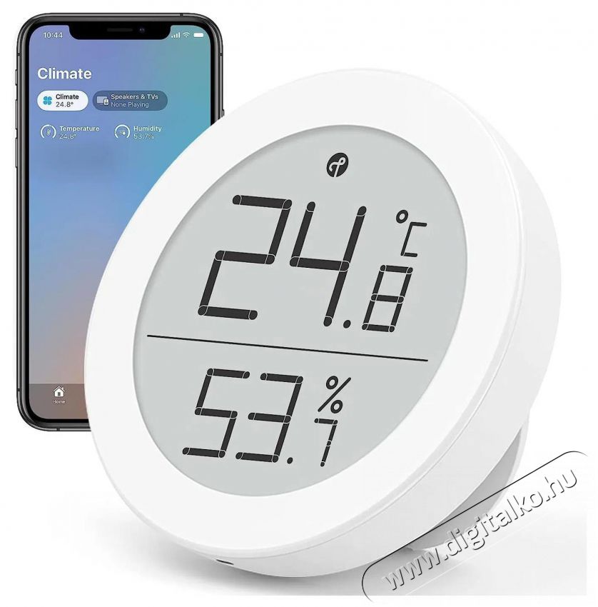 QINGPING  Temperature & RH monitor, T version (Apple Homekit) H&aacute;ztart&aacute;s / Otthon / K&uuml;lt&eacute;r - Lak&aacute;sfelszerel&eacute;s - Hőm&eacute;rő / barom&eacute;ter - 519612