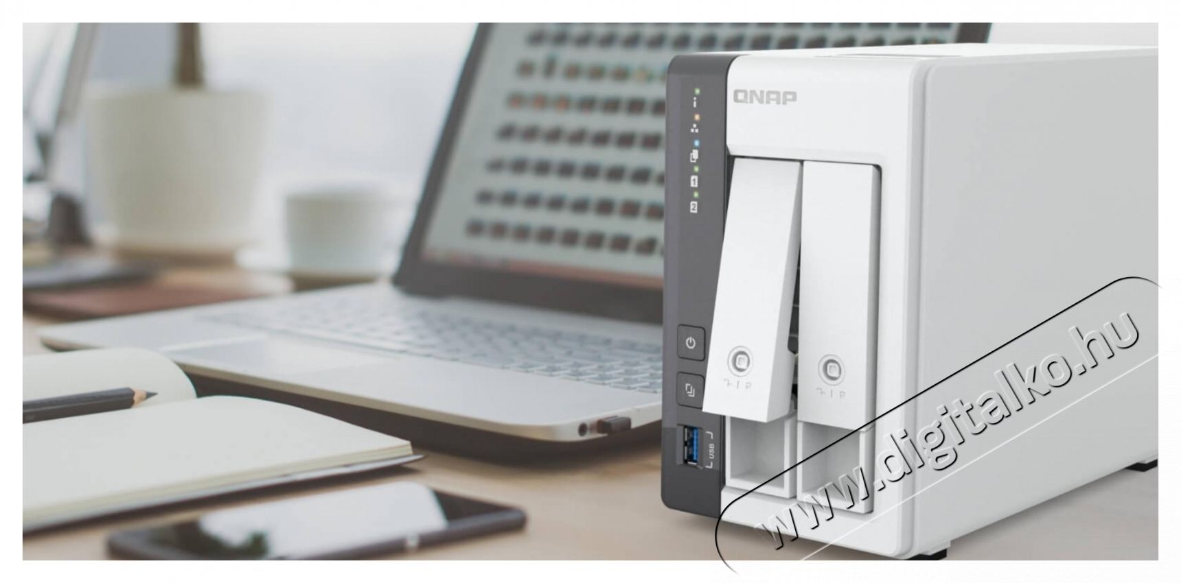 QNAP TS-216G NAS Iroda &eacute;s sz&aacute;m&iacute;t&aacute;stechnika - H&aacute;l&oacute;zat - H&aacute;l&oacute;zati kieg&eacute;sz&iacute;tő - 532679