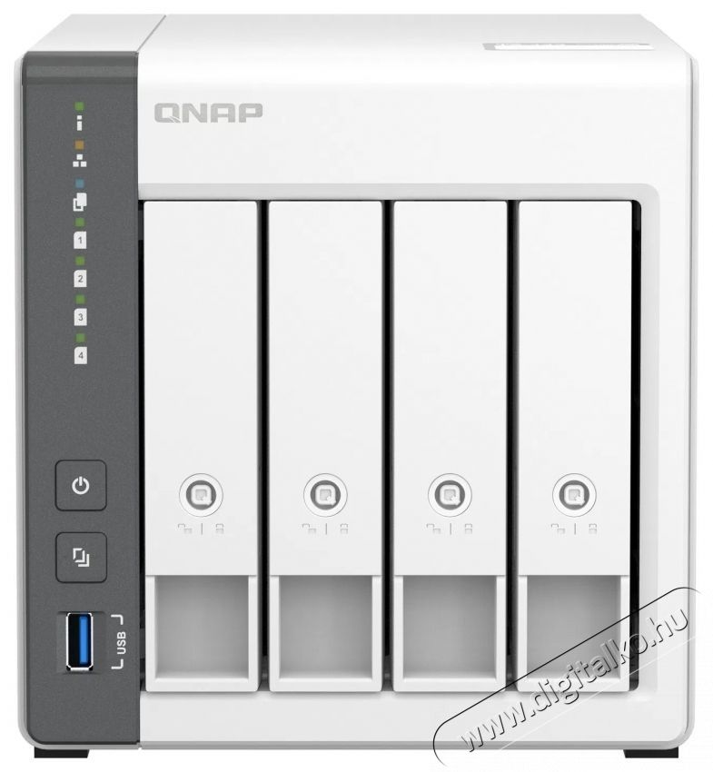 QNAP TS-433-4G NAS Iroda &eacute;s sz&aacute;m&iacute;t&aacute;stechnika - Adatt&aacute;rol&oacute; / merevlemez - Kieg&eacute;sz&iacute;tő - 532678