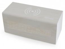 Quazar QZR-WR03-WH fehér óra és vezeték nélküli töltő Háztartás / Otthon / Kültér - Óra - Ébresztőóra - 396480