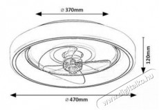 RÁBALUX 71009 Horacio Háztartás / Otthon / Kültér - Ventilátor / Légkondicionáló - Fali / mennyezeti ventilátor - 512217