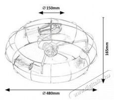RÁBALUX 71043 Cadmus Háztartás / Otthon / Kültér - Ventilátor / Légkondicionáló - Fali / mennyezeti ventilátor - 512219