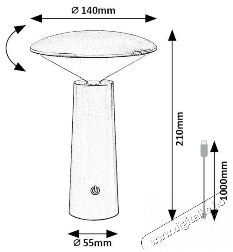 R&Aacute;BALUX 77146 POLPERRO K&Uuml;LT&Eacute;RI ASZTALI L&Aacute;MPA LED 3 W H&aacute;ztart&aacute;s / Otthon / K&uuml;lt&eacute;r - Vil&aacute;g&iacute;t&aacute;s / elektromoss&aacute;g - Kerti / k&uuml;lt&eacute;ri l&aacute;mpa - 517831