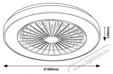 R&Aacute;BALUX Dalfon2 71336 ventil&aacute;torral H&aacute;ztart&aacute;s / Otthon / K&uuml;lt&eacute;r - Ventil&aacute;tor / L&eacute;gkondicion&aacute;l&oacute; - Fali / mennyezeti ventil&aacute;tor - 512222