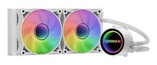 Raidmax INFINITA LS240 240mm ARGB fehér vízhűtéses processzor hűtő Iroda és számítástechnika - Számítógép tartozék - Ventilátor - 507384
