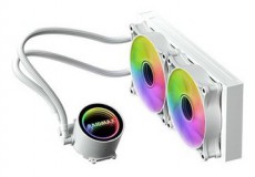 Raidmax INFINITA LS240 240mm ARGB fehér vízhűtéses processzor hűtő Iroda és számítástechnika - Számítógép tartozék - Ventilátor - 507384