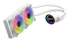 Raidmax INFINITA LS240 240mm ARGB fehér vízhűtéses processzor hűtő Iroda és számítástechnika - Számítógép tartozék - Ventilátor - 507384