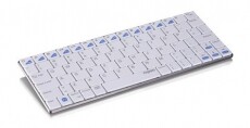 Rapoo E6300 Compact vezeték nélküli billentyűzet, fehér - 142006 Mobil / Kommunikáció / Smart - Tablet / E-book kiegészítő, tok - Billentyűzet - 285319