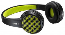 Rapoo S100 vezeték nélküli fejhallgató, fekete/zöld - 155495 Audio-Video / Hifi / Multimédia - Fül és Fejhallgatók - Fejhallgató mikrofonnal / headset - 289549