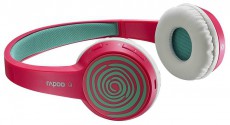 Rapoo S100 vezeték nélküli headset (155497) - pink/zöld Audio-Video / Hifi / Multimédia - Fül és Fejhallgatók - Fejhallgató mikrofonnal / headset - 289551