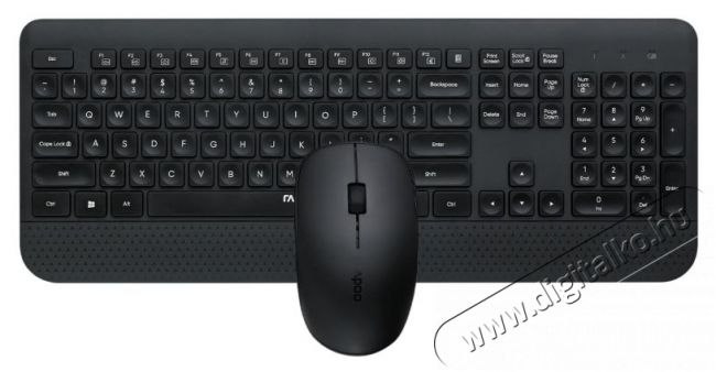 Rapoo 217476 Billentyűzet+ egér szett Iroda és számítástechnika - Billentyűzet / billentyűzet szett - Vezeték nélküli - 392987