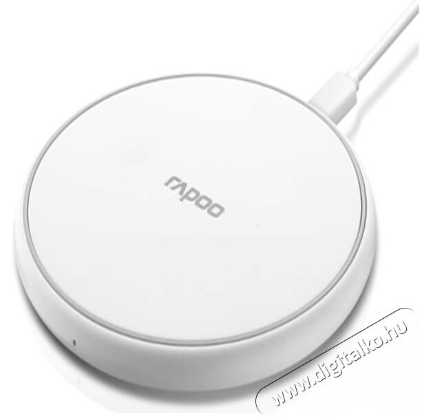 Rapoo vezeték nélküli QI töltő - fehér - 187152 Mobil / Kommunikáció / Smart - Mobiltelefon kiegészítő / tok - Hálózati-, autós töltő - 364504
