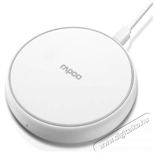 Rapoo vezeték nélküli QI töltő - fehér - 187152 Mobil / Kommunikáció / Smart - Mobiltelefon kiegészítő / tok - Hálózati-, autós töltő - 364504