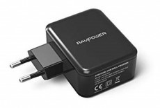 RAVPower RP-PC001 24W fekete, dupla hálózati töltő Mobil / Kommunikáció / Smart - Mobiltelefon kiegészítő / tok - Kiegészítő - 396675