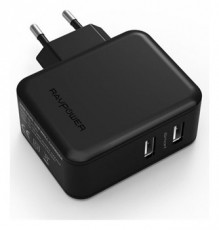 RAVPower RP-PC001 24W fekete, dupla hálózati töltő Mobil / Kommunikáció / Smart - Mobiltelefon kiegészítő / tok - Kiegészítő - 396675