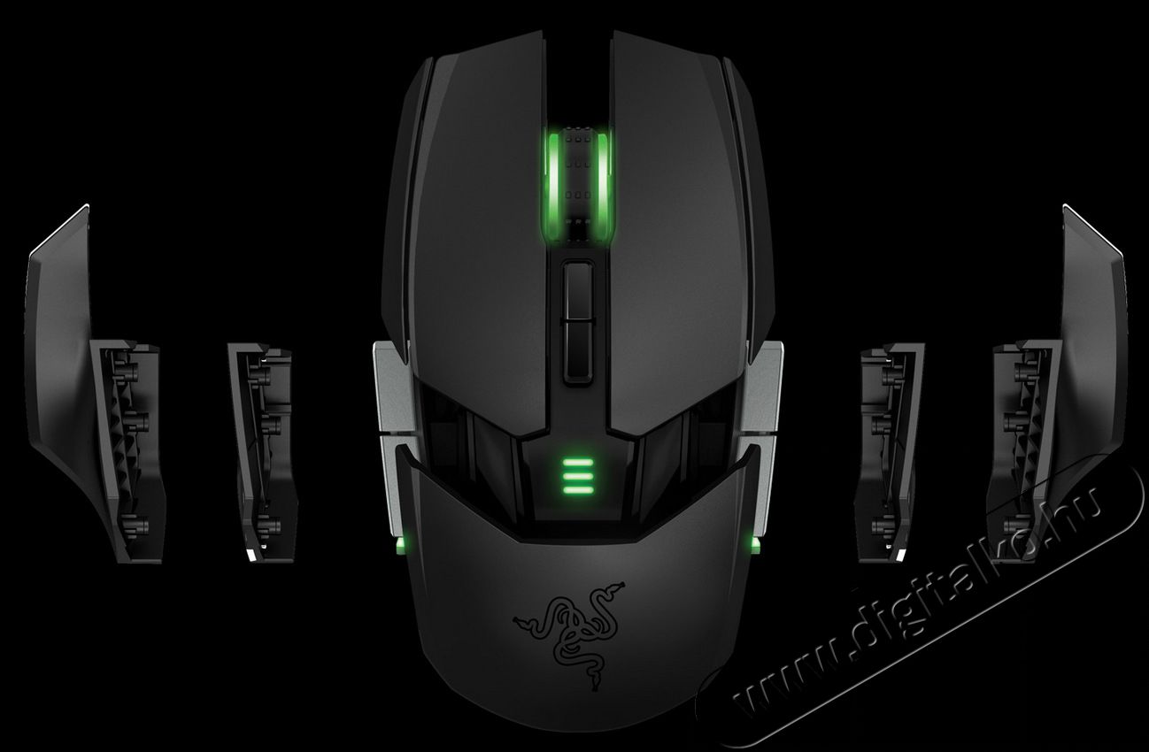 Razer Ouroboros vezeték nélküli Gamer egér (RZ01-00770100-R3G1) Iroda és számítástechnika - Egér - Vezeték nélküli egér - 324567