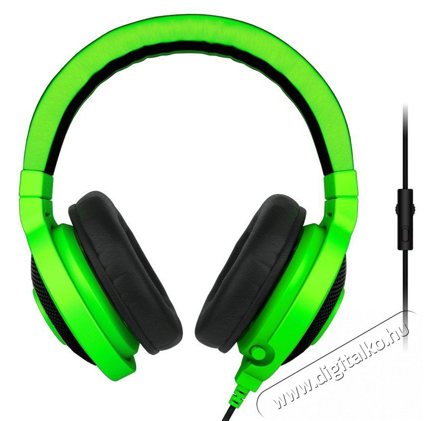 Razer Kraken Pro 2015 Gamer headset (RZ04-01380200-R3M1) - zöld Audio-Video / Hifi / Multimédia - Fül és Fejhallgatók - Fejhallgató mikrofonnal / headset - 324608