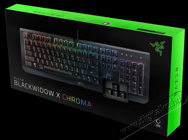 Razer BlackWidow X Chroma Gamer billentyűzet (RZ03-01760200-R3M1) Iroda és számítástechnika - Billentyűzet / billentyűzet szett - Vezetékes - 324602