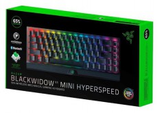 Razer BlackWidow V3 Mini HyperSpeed (Green Switch) US RGB fekete gamer billentyűzet Iroda és számítástechnika - Billentyűzet / billentyűzet szett - Vezeték nélküli - 441168