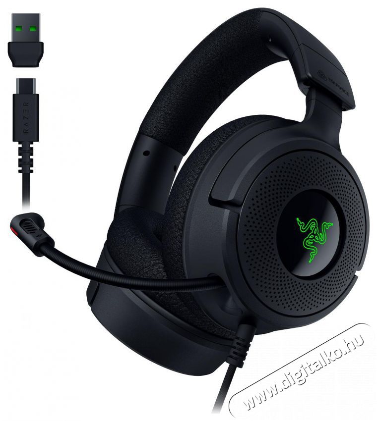 Razer Kraken V4 X Audio-Video / Hifi / Multim&eacute;dia - F&uuml;l &eacute;s Fejhallgat&oacute;k - Fejhallgat&oacute; mikrofonnal / headset - 519101