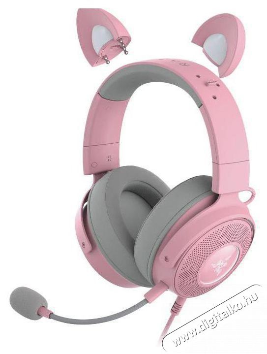 Razer Kraken Kitty Ed. V2 Pro - Quartz Fejhallgat&oacute; Audio-Video / Hifi / Multim&eacute;dia - F&uuml;l &eacute;s Fejhallgat&oacute;k - Fejhallgat&oacute; - 529924
