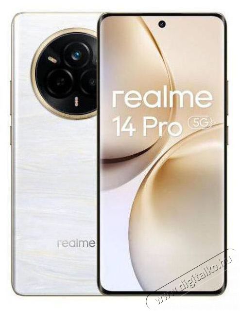 Realme 14 Pro 5G 12GB/512GB Pearl White Mobil / Kommunik&aacute;ci&oacute; / Smart - Strapab&iacute;r&oacute; mobiltelefon - 527882