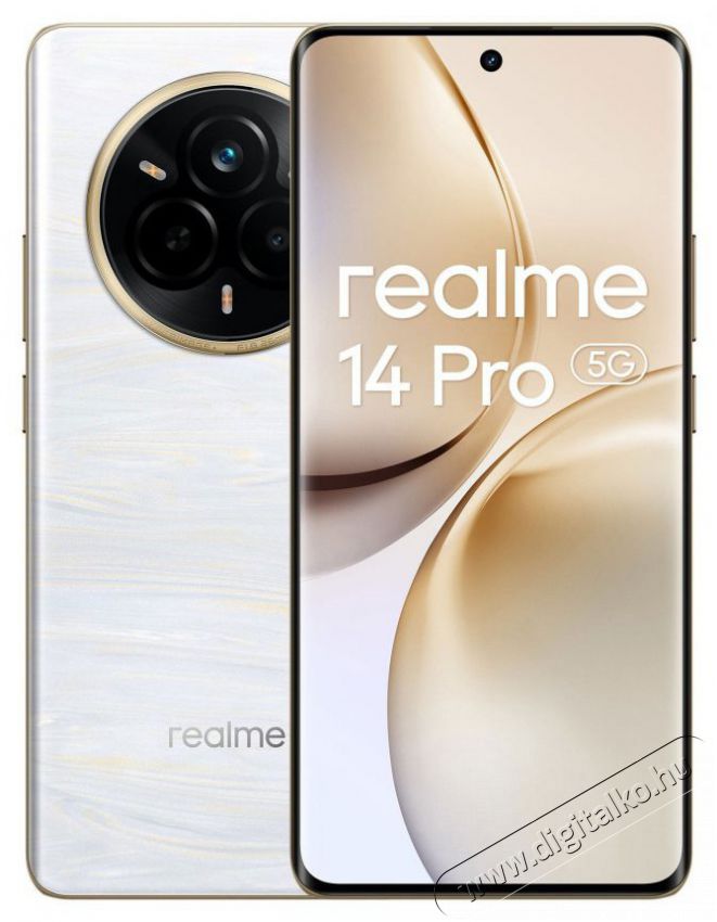 Realme 14 Pro 5G 8GB/256GB Pearl White Mobil / Kommunik&aacute;ci&oacute; / Smart - Okostelefon - Android - 527884