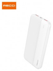 RECCI RPB-P09W PD 20W TypeC 10.000mAh fehér powerbank Mobil / Kommunikáció / Smart - Powerbank / Külső akkumulátor és töltő - 462228