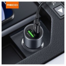 RECCI RCC-P01 42,5W Type C/Type A autós töltő Mobil / Kommunikáció / Smart - Mobiltelefon kiegészítő / tok - Hálózati-, autós töltő - 466817