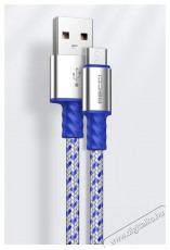 RECCI RTC-N33M 2m microUSB textil borítású adat- és töltőkábel Iroda és számítástechnika - Számítógép tartozék - USB kábel - 463640