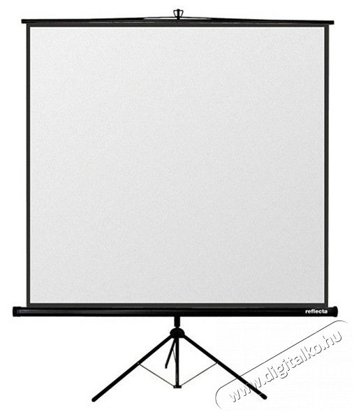 Reflecta Crystal-Line Tripod 1:1 160cm x 160cm hordozható 3 lábú állványos vetítővászon (87650) Tv kiegészítők - Vetítővászon - 324644