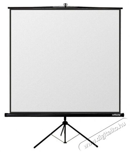 Reflecta Crystal-Line Tripod 1:1 160cm x 160cm hordozható 3 lábú állványos vetítővászon (87650) Tv kiegészítők - Vetítővászon - 324644