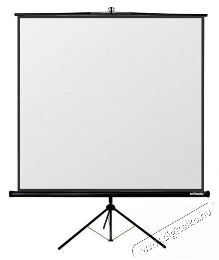 Reflecta Crystal-Line Tripod 1:1 125cm×125cm hordozható 3 lábú állványos vetítővászon Tv kiegészítők - Vetítővászon - 385639