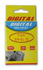 Regnas Nikon EN-EL12 utángyártott akkumulátor (900 mAh) Akkuk és töltők - Li-ion akkumulátor és töltő (utángyártott) - Akku - 276789
