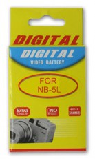 Regnas Canon NB-5L utángyártott akkumulátor (1120 mAh) Akkuk és töltők - Li-ion akkumulátor és töltő (utángyártott) - Akku - 276743