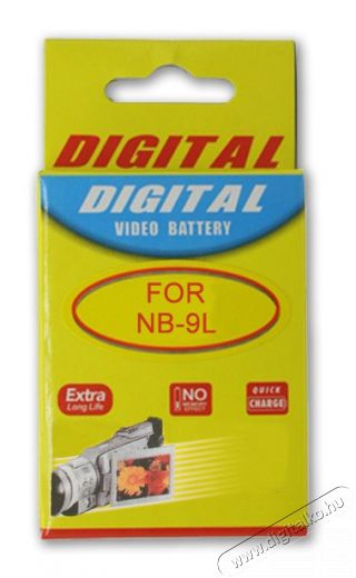 Regnas Canon NB-9L utángyártott Li-ion akkumulátor (870 mAh) Akkuk és töltők - Li-ion akkumulátor és töltő (utángyártott) - Akku - 276781