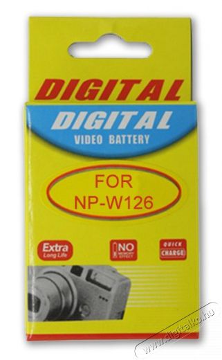 Regnas Fuji NP-W126 utángyártott akkumulátor (1200 mAh) Akkuk és töltők - Li-ion akkumulátor és töltő (utángyártott) - Akku - 276752