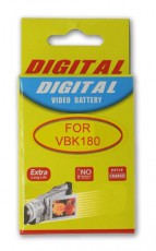 Regnas Panasonic VBK180 utángyártott akkumulátor (1790 mAh) Akkuk és töltők - Li-ion akkumulátor és töltő (utángyártott) - Akku - 276787