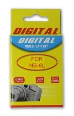 Regnas Canon NB-8l utángyártott akkumulátor (740 mAh) Akkuk és töltők - Li-ion akkumulátor és töltő (utángyártott) - Akku - 276780
