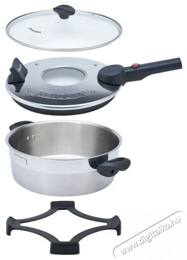 REMOSKA D52F/10 4l Dua Glass Konyhai termékek - Konyhai kisgép (sütés / főzés / hűtés / ételkészítés) - Légkeveréses főzőgép / elektromos kukta / multifunkciós sütő - 521133