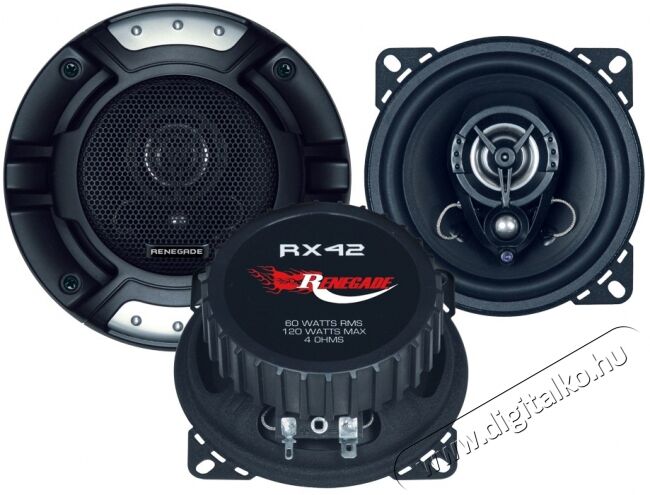 Renegade RX-42 2 utas koax autó hangszóró 10cm Autóhifi / Autó felszerelés - Autó hangsugárzó - Hangszóró - 322972