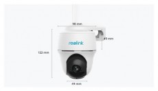 REOLINK GO PT Plus /4 MP/H265/105°/IR10m/4G/akkumulátoros IP PT dómkamera + napelemes töltő Háztartás / Otthon / Kültér - Biztonságtechnika - Biztonsági kamera - 416846