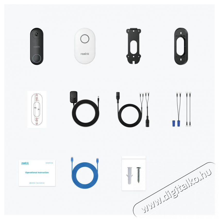 REOLINK D340W H&aacute;ztart&aacute;s / Otthon / K&uuml;lt&eacute;r - Lak&aacute;sfelszerel&eacute;s - Csengő - 519617