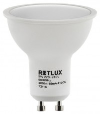 Retlux RLL 255 GU10 5W 4100K LED Spot izzó - hideg fehér Egyéb - Nem forgalmazzuk ! - 318324