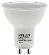 Retlux RLL 257 GU10 BULB 5W 3W  Háztartás / Otthon / Kültér - Világítás / elektromosság - GU10 foglalatú izzó - 318323