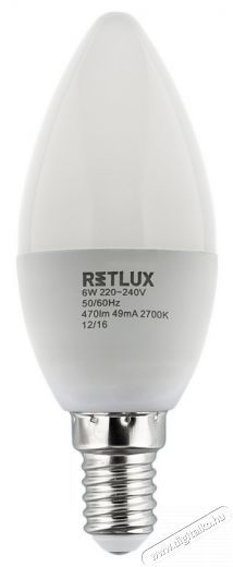 Retlux RLL 259 E14 6W 2700K LED gyertya izzó - meleg fehér Egyéb - Nem forgalmazzuk ! - 318342