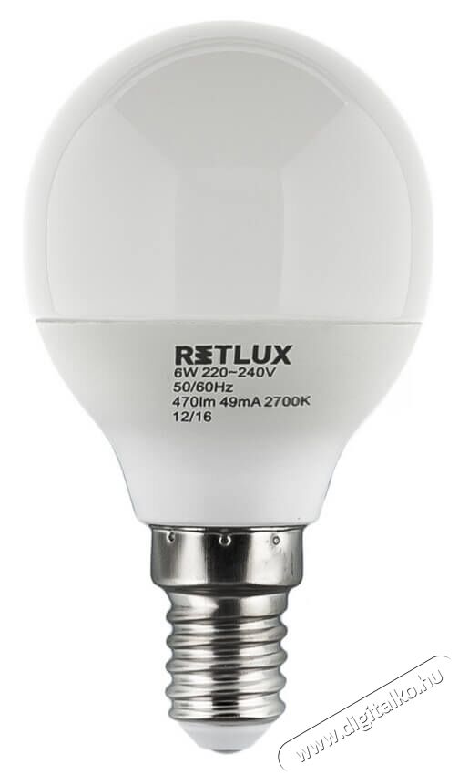 Retlux RLL 273 E14 5W 2700K gömb izzó - meleg fehér Egyéb - Nem forgalmazzuk ! - 318319