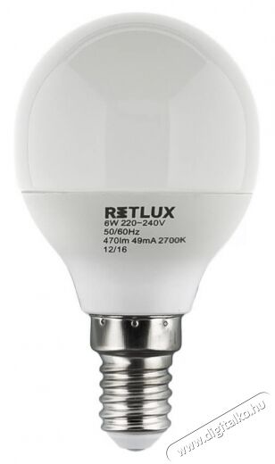 Retlux RLL 273 E14 5W 2700K gömb izzó - meleg fehér Egyéb - Nem forgalmazzuk ! - 318319